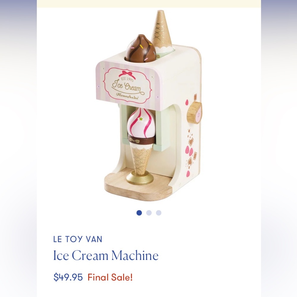 Letoyvan Wooden Ice Cream Machine 🍦🍨🩷🤎💛
